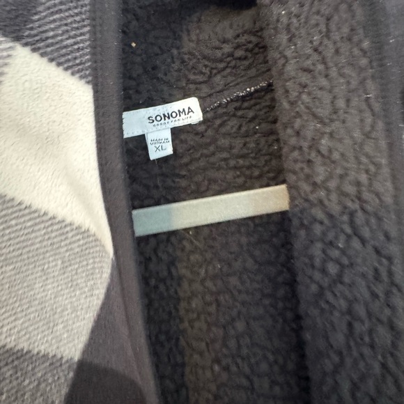 Trendy Sheek Cozy Plaid Open Front Women's Jacket. Like New. XL - Picture 5 of 13